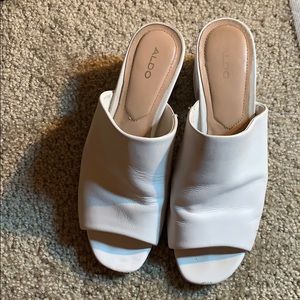 Aldo White Heeled Shoe